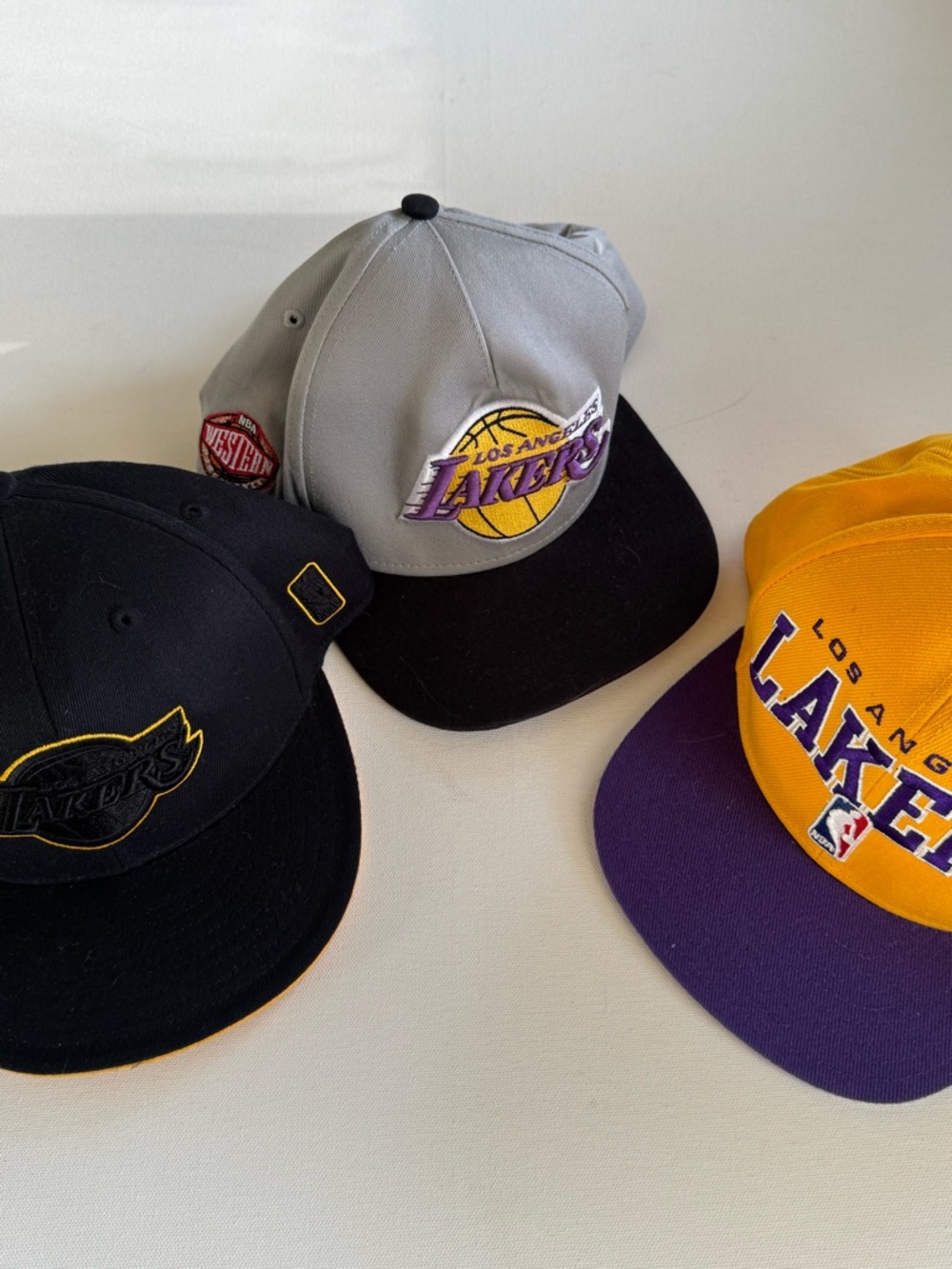 Vintage Y2K Lakers Hats Set of 3
